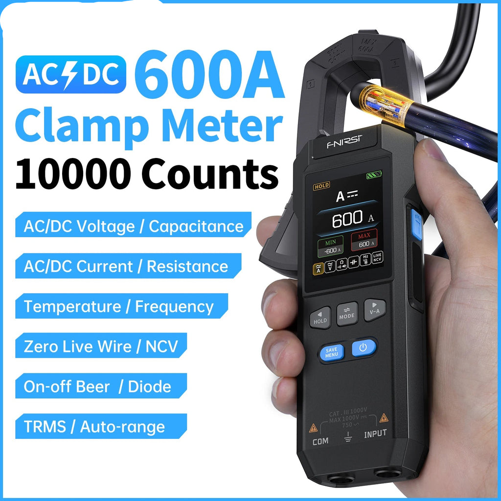 DMC-100 10000 Counts Clamp Meter AC DC Current Digital Multimeter