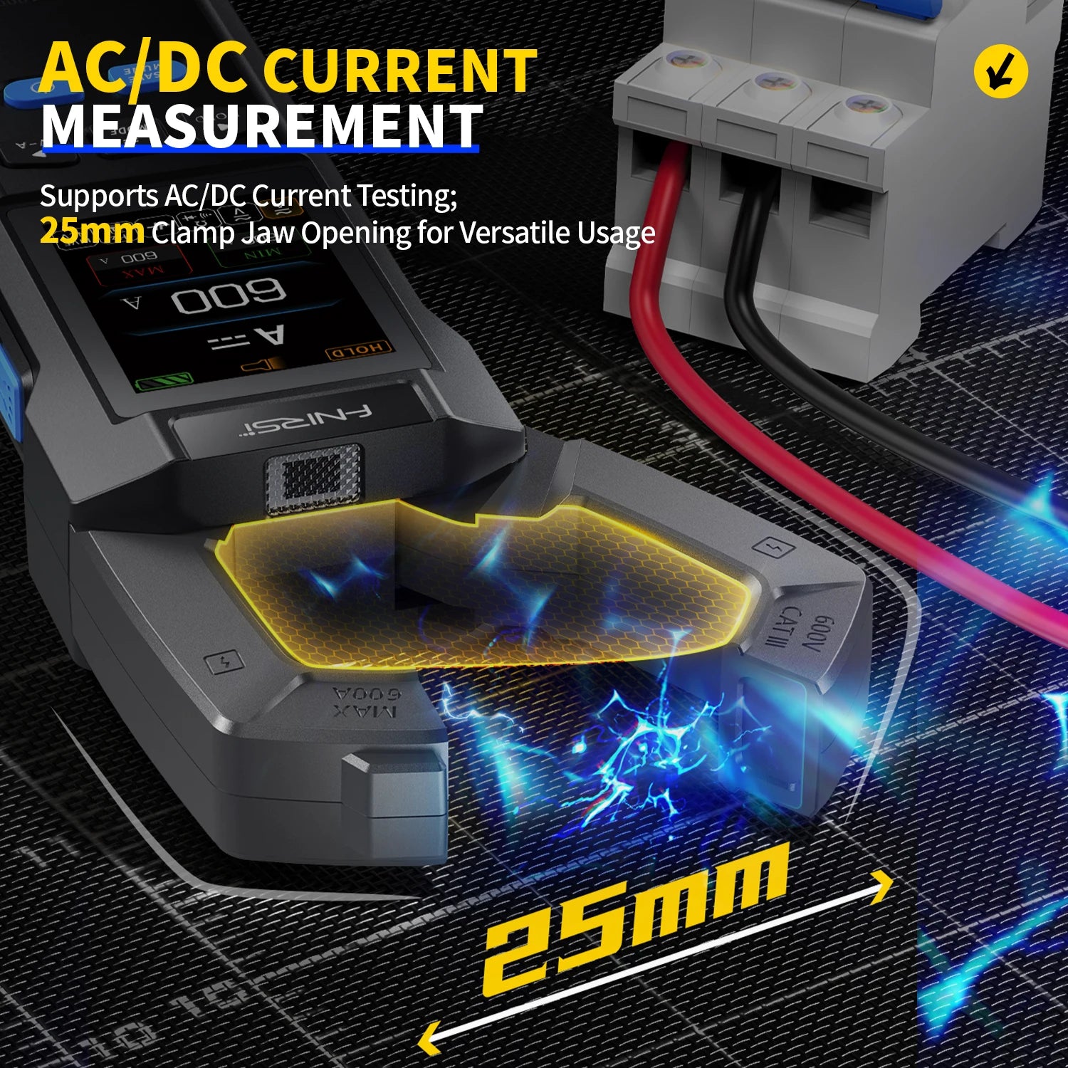 DMC-100 10000 Counts Clamp Meter AC DC Current Digital Multimeter